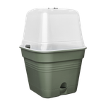 green basics growpot square allin1 15cm leaf green